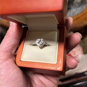 Moissanite Heart shaped Ring